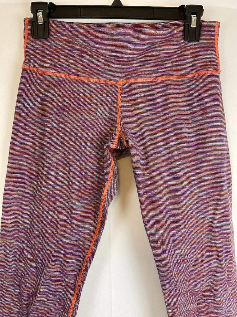 Lululemon Wunder Under Crop Leggings 6 Wee Are From Space Blue Purple Orange